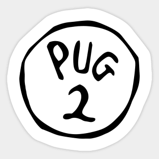 Pug 2 Sticker